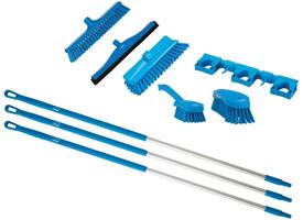Starterkit Vikan Hygiene borstelwerk horeca 9-delig -Blauw