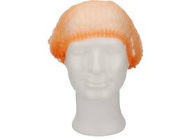 Haarnet CMT clip non-woven M 49cm PP oranje 100 stuks