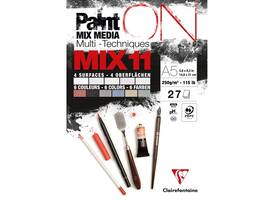 Mix Media Papier Clairefontaine 11 A5 Paint On 27 vel 250gram assorti