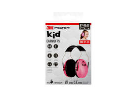 Oorkap 3M Peltor voor kinderen  H510AK 87-98 dB roze