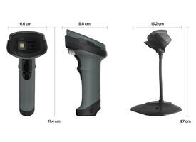 Barcodescanner Safescan 330-W bedraad + standaard