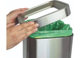 Afvalbak MAUL Prime 25 liter met inwerpopening rvs