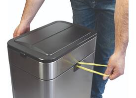 Pedaalemmer MAUL Wing 40 liter met vlinderdeksel rvs
