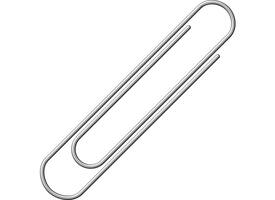 Paperclip Alco 50mm rond vernikkeld 100 stuks