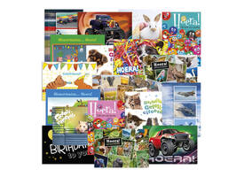 Beloningsposter-kaart De Stulp thema felicitatie A4 assorti