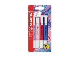 Markeerstift STABILO Swing cool Wldflower assorti 4 stuks