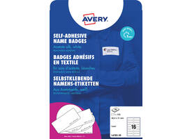 Naambadge etiket Avery L4783-20 88.9x31mm zelfklevend 320 stuks