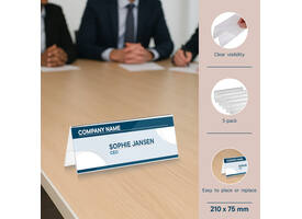 Tafelnaambord Europel A5 gevouwen 5 stuks