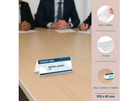 Tafelnaambord Europel A7 gevouwen 10 stuks