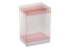 Posterhouder Europel zelfklevend A4 staand 5 stuks