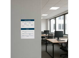 Posterhouder Europel zelfklevend A4 staand 5 stuks