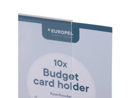 Kaarthouder Europel Budget T-standaard A6 staand 10 stuks