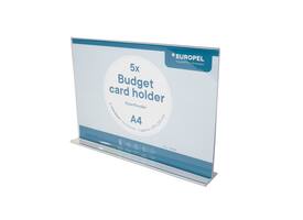Kaarthouder Europel Budget T-standaard A4 liggend 5 stuks