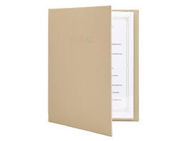 Menukaart Securit Signature A4 zand