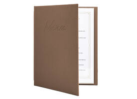Menukaart Securit Signature A4 bruin