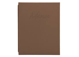Menukaart Securit Signature A4 bruin