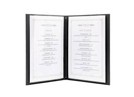 Menukaart Securit Signature A4 zwart