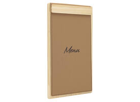 Menukaart Securit Signature klembord A45 licht hout bruin