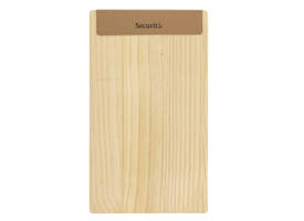 Menukaart Securit Signature klembord A45 licht hout bruin