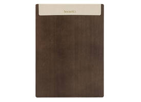 Menukaart Securit Signature klembord A4 donker hout grijs