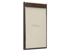 Menukaart Securit Signature klembord A45 donker hout grijs