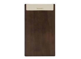Menukaart Securit Signature klembord A45 donker hout grijs