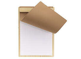 Menukaart Securit Signature klembord A4 licht hout bruin
