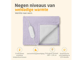 Knuffelwarmtedeken Medisana HB 418 lila