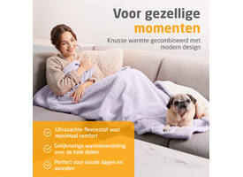 Knuffelwarmtedeken Medisana HB 418 lila