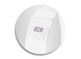 Evenementenbandjes Sigel 255x25mm wit 120 stuks