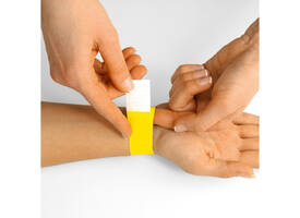 Evenementenbandjes Sigel 255x25mm wit 120 stuks