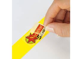 Evenementenbandjes Sigel 255x25mm wit 120 stuks