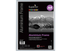Fotolijst Seco A4 zilverkleurig geborsteld aluminium