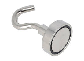 Magneet met haak Westcott 25mm zilver Trekkracht +/- 15kg