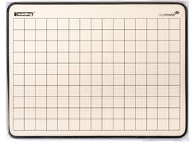 Wisbord Legamaster emaille staal geruit + blanco