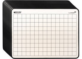 Wisbord Legamaster emaille staal geruit + blanco