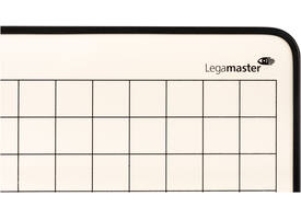 Wisbord Legamaster emaille staal geruit + blanco