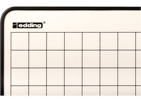 Wisbord Legamaster emaille staal geruit + blanco