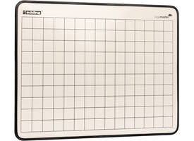 Wisbord Legamaster emaille staal geruit + blanco