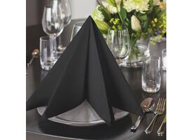 Dinerservet Tork Linstyle Premium 1/4 vouw 1-laags 390x390mm 50 vel zwart 478825