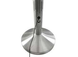 Afzetpaal Securit Nova RVS met rolband en RGB-verlichting 100cm zilver