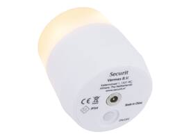 Theelicht Securit Amsterdam LED warmwit met oplaadstation 12 stuks wit