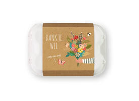 Giftbox Blossombs Dank je wel eierdoosje à 6 zaadbommetjes