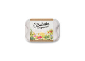 Giftbox Blossombs bloemen eierdoosje à 6 zaadbommetjes