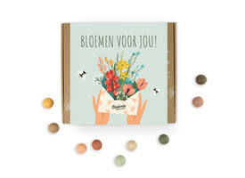 Giftbox Blossombs Bloemen voor jou box à 9 zaadbommetjes