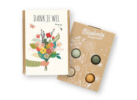 Giftbox Blossombs Dank je wel minibox à 4 zaadbommetjes
