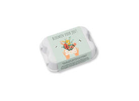 Giftbox Blossombs Bloemen voor jou eierdoosje à 6 zaadbommetjes