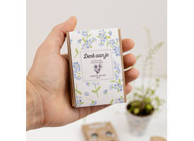Giftbox Blossombs Denk aan je Vergeet-me-niet mix à 4 zaadbommetjes
