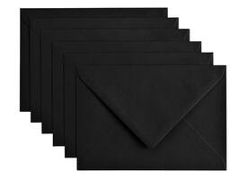 Envelop Papicolor C6 114x162mm ravenzwart pak à 6 stuks