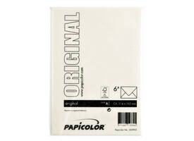 Envelop Papicolor C6 114x162mm anjerwit pak à 6 stuks